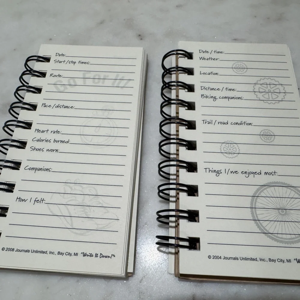 Running and Biking Journals